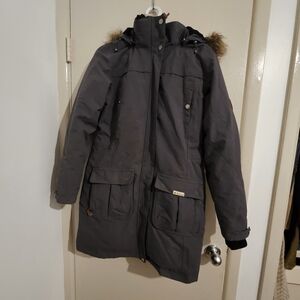 Womens's Gray Parka Coat